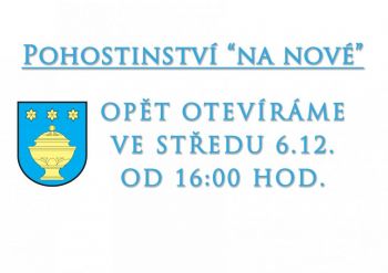 Otevření pohostinství Na Nové