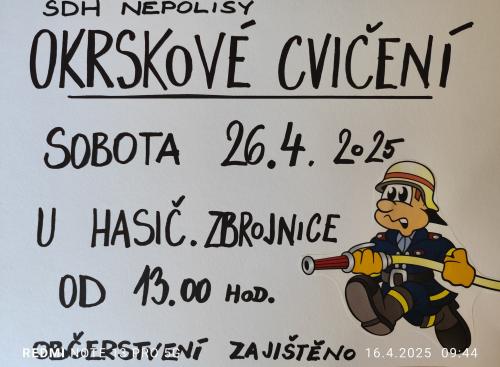 Okrskové cvičení v požárním sportu